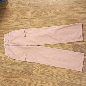 Pink cargo pants size 22" straight leg cotton Don't Call Me Jennyfer NWT New